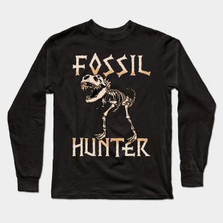 Fossil Hunter - Prehistoric Dinosaur T-Shirt Long Sleeve T-Shirt